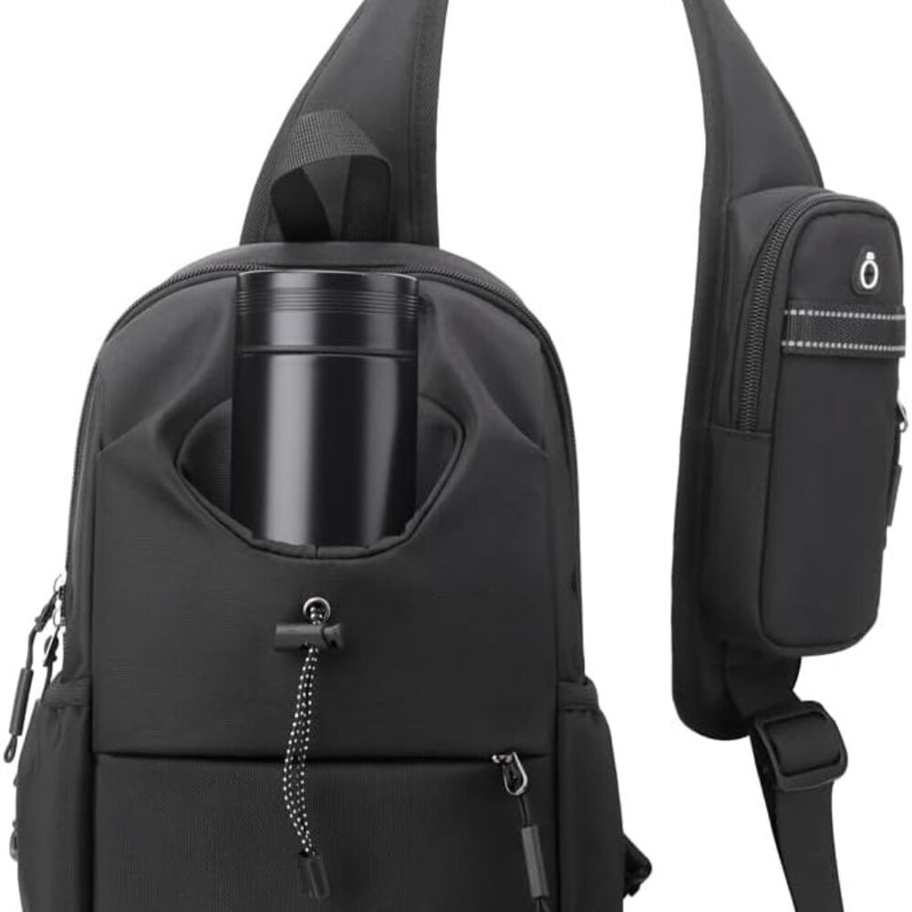 Adjustable Waterproof Sling Backpack With Phone H… - image 1